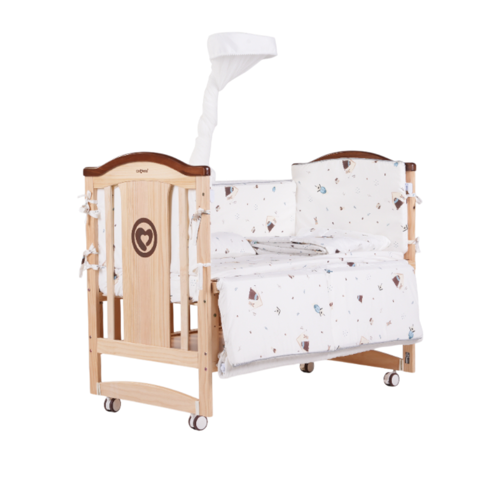 เตียงไม้สำหรับเด็ก CAMERA รุ่น ZLEEP COT เบาะลาย MALMO_0